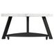 Raine White Triangular Marble Top Coffee Table