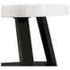 Raine White Triangular Marble Top Coffee Table