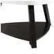Raine White Triangular Marble Top Coffee Table