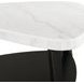 Raine White Triangular Marble Top Coffee Table