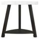 Raine White Triangular End Table