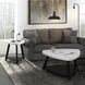 Raine White Triangular Marble Top Coffee Table
