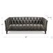 Trix Ash Leather Living Room Set