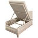 Tropez Beige Performance Fabric Outdoor Chaise Lounge