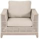 Tropez Beige Performance Fabric Outdoor Sofa Chair
