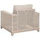 Tropez Beige Performance Fabric Outdoor Sofa Chair