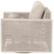 Tropez Beige Performance Fabric Outdoor Swivel Rocker Sofa Chair