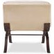 Tara Shaw Off White Leather Upholstered Saint Laurent Lounge Chair