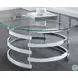Tayside Chrome Glass Top Cocktail Table
