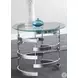 Tayside Chrome Glass Top End Table