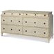 Tara Shaw Swedish Scraped Bone 6 Drawer Alexandre Ii Double Dresser