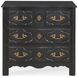 Tara Shaw French Ebonized Noir 3 Drawer Louis Xiv Nightstand