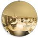 Tara Shaw Gold Round Rive Gauche Convex Wall Mirror