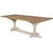 Tara Shaw Tuscan Oak and Aged White 96" Rectangular Lucca I Dining Table