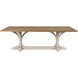 Tara Shaw Tuscan Oak and Aged White 96" Rectangular Lucca I Dining Table