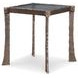 Tara Shaw Aged Bronze Square Voltaire Lamp Table
