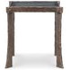 Tara Shaw Aged Bronze Square Voltaire Lamp Table