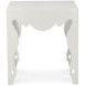 Tara Shaw French White Plaster Rectangular Sven Lamp Table