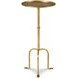 Tara Shaw Gold Round Petite Parisian Accent Table