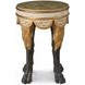 Tara Shaw Aged Ivory and Distressed Gold Round Sainte Rome Accent Table