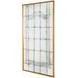 Tara Shaw Brass Rectangular Florence Floor Mirror