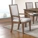 Mariana Vintage Mocha Upholstered Arm Chair Set of 2