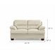 Calizor Vanilla Leather 66" Loveseat