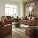 Langston Nutmeg Leather Upholstered Rectangular Ottoman