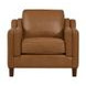 Isla Cognac Leather Upholstered Accent Chair