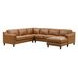 Isla Cognac Leather Modular Sectional