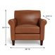 Lachlan Nutmeg Leather Upholstered Accent Chair