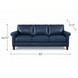Lachlan Navy Leather 84" Sofa