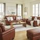 Langford Brandy Leather 84" Sofa