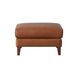 Kona Nutmeg Leather Upholstered Rectangular Ottoman
