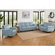 Wendover Spa Blue Leather Living Room Set