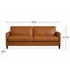 Yorwick Cognac Leather 78" Sofa