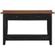 Joplin Black and Brown Rectangular Sofa Table
