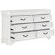 Lyndhurst Vintage White and Beige Upholstered Storage Sleigh Bedroom Set