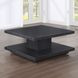 Canyon Black Square Cocktail Table with Casters