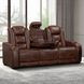 Chester Brown Reclining Living Room Set with USB Charging and LED