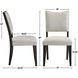 Roatan Gray Upholstered Side Chair Set of 2