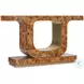Fusion Warm Golden Burlesque Console Table