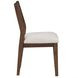 Canton Brown and Beige Cushioned Seat Side Chair Set of 2