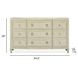 Sheridan Limestone 9 Drawer Dresser