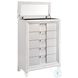 Charlotte White Upholstered Platform Bedroom Set With Storage Footboard