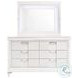 Charlotte White Upholstered Platform Bedroom Set With Storage Footboard