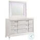 Charlotte White Upholstered Platform Bedroom Set With Storage Footboard