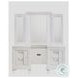 Charlotte White Upholstered Platform Bedroom Set With Storage Footboard