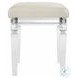 Charlotte White Upholstered Platform Bedroom Set With Storage Footboard