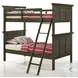 San Mateo Youth Gray Twin Over Twin Bunk Bed